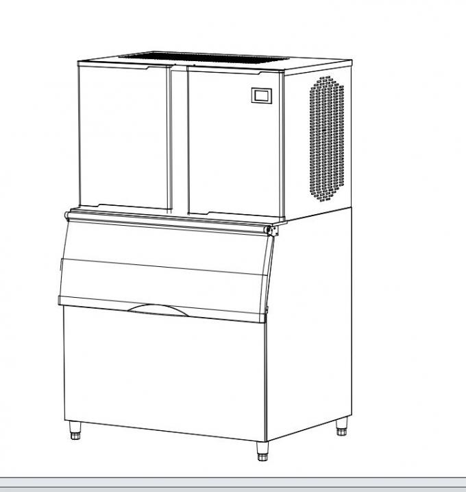 150 réfrigérant portatif de la machine R134A de machine à glaçons de grain 24